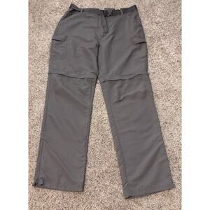 Men's Red Head Brand, 100% Nylon Pants, 38/34, Gray convertible zip off bottoms